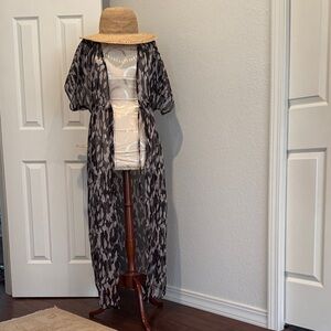 Leopard print cover up